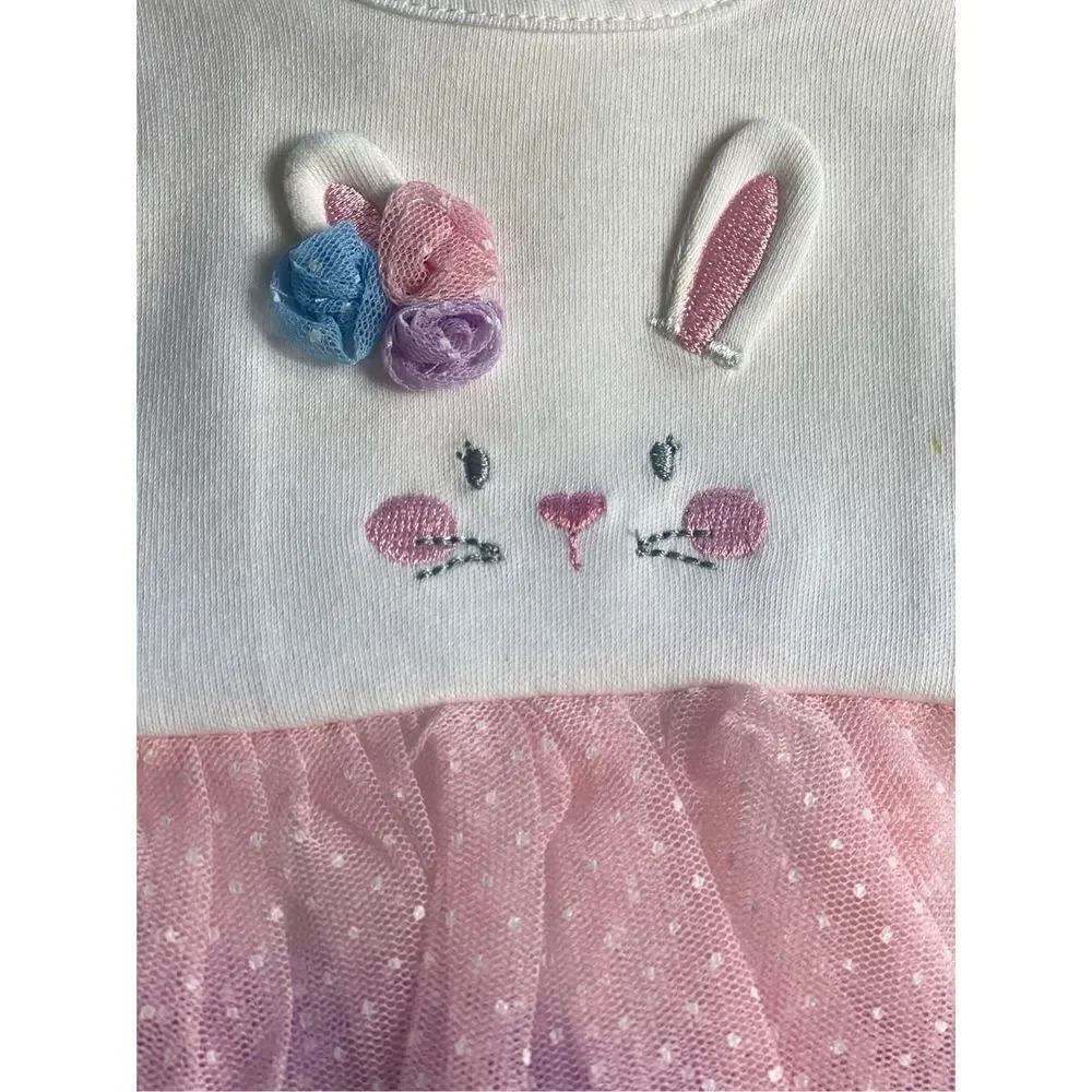 Little Me Baby Girls 6 Months Multi Tier Popover and Matching Headband